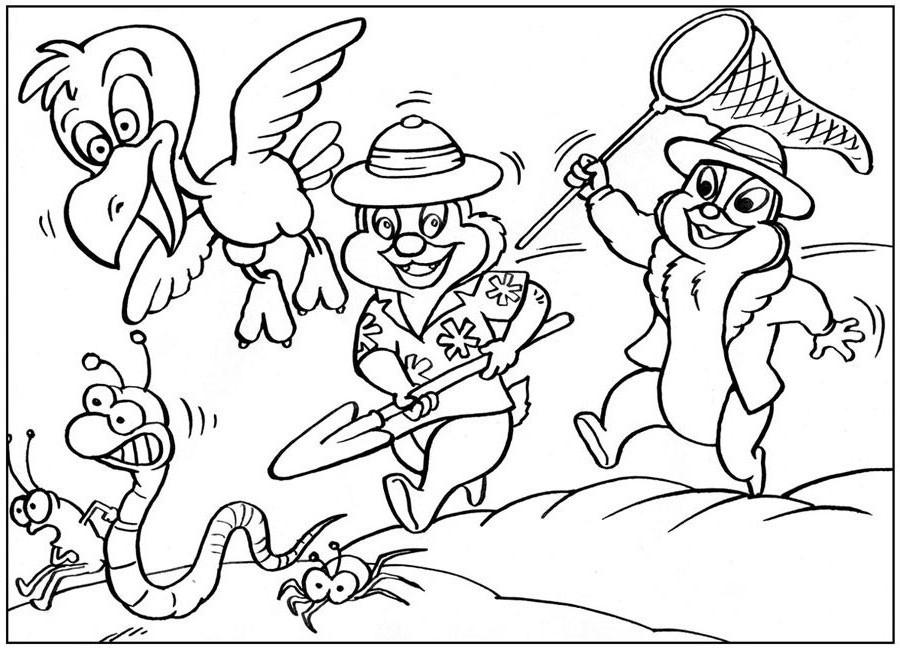 Чип и Дейл на природе