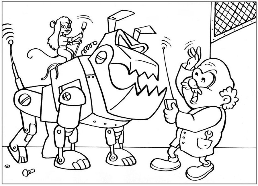 Гайка проив Нортона Нимнула на собаке-роботе