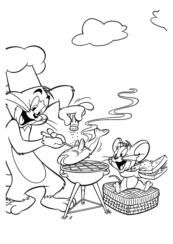 Том и джерри готовят уху