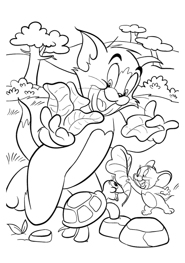 Том и джерри с черепашкой