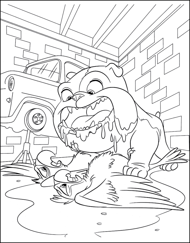 Луиз держит птиц