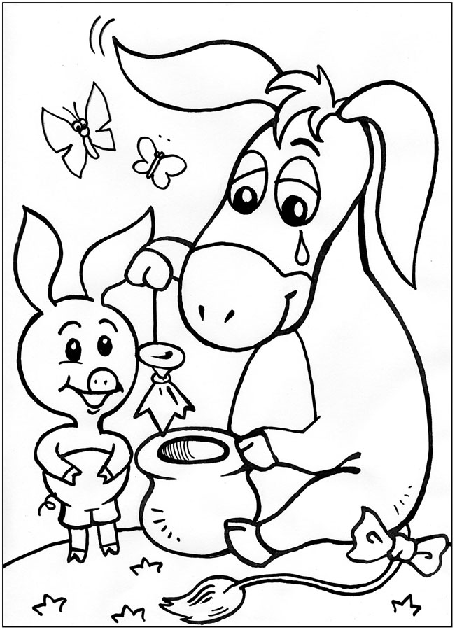 Иа-иа с горршком и лопнувшим шариком