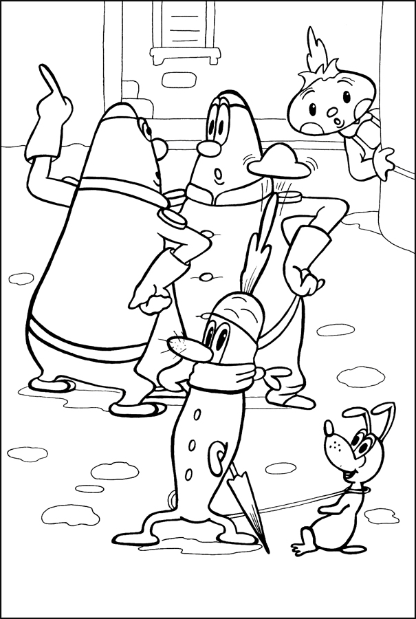 Чипполино подглядывает за лимончиками